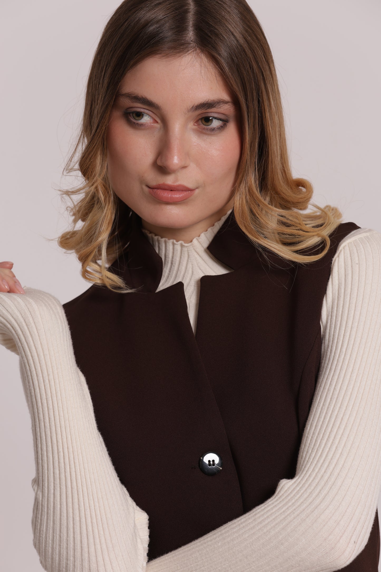 GILET IN SCUBA CREPE