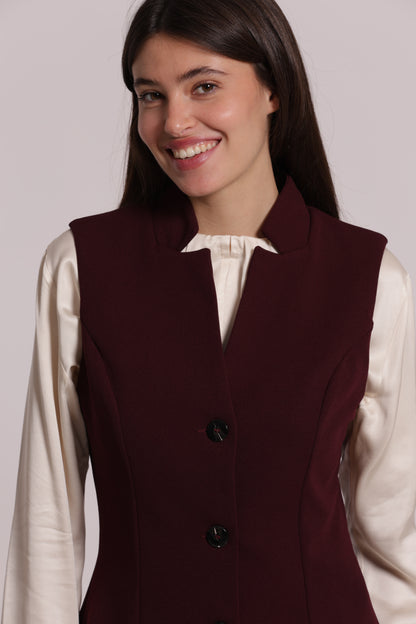 GILET IN SCUBA CREPE