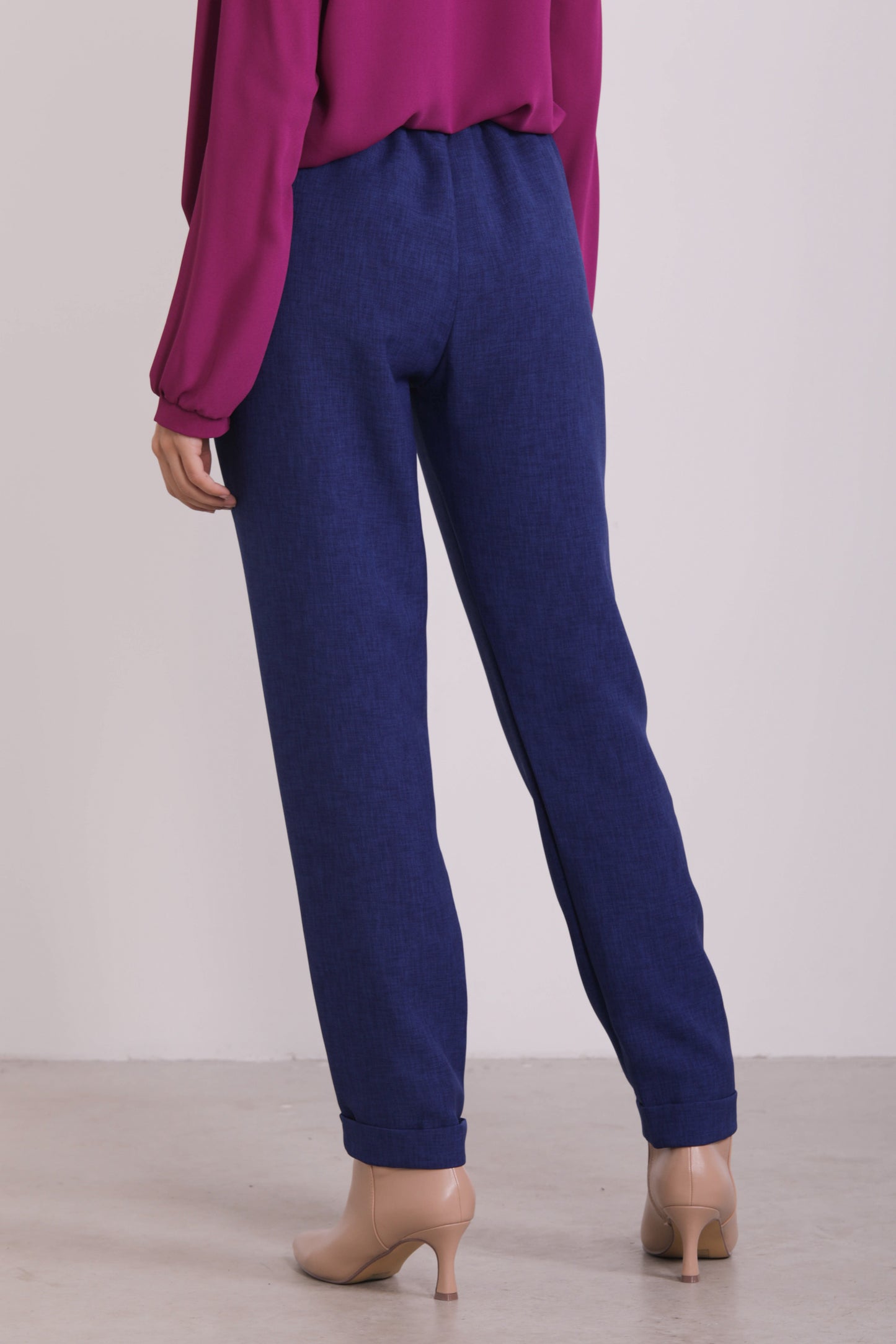 PANTALONE JOGGER IN TESSUTO FIAMMATO