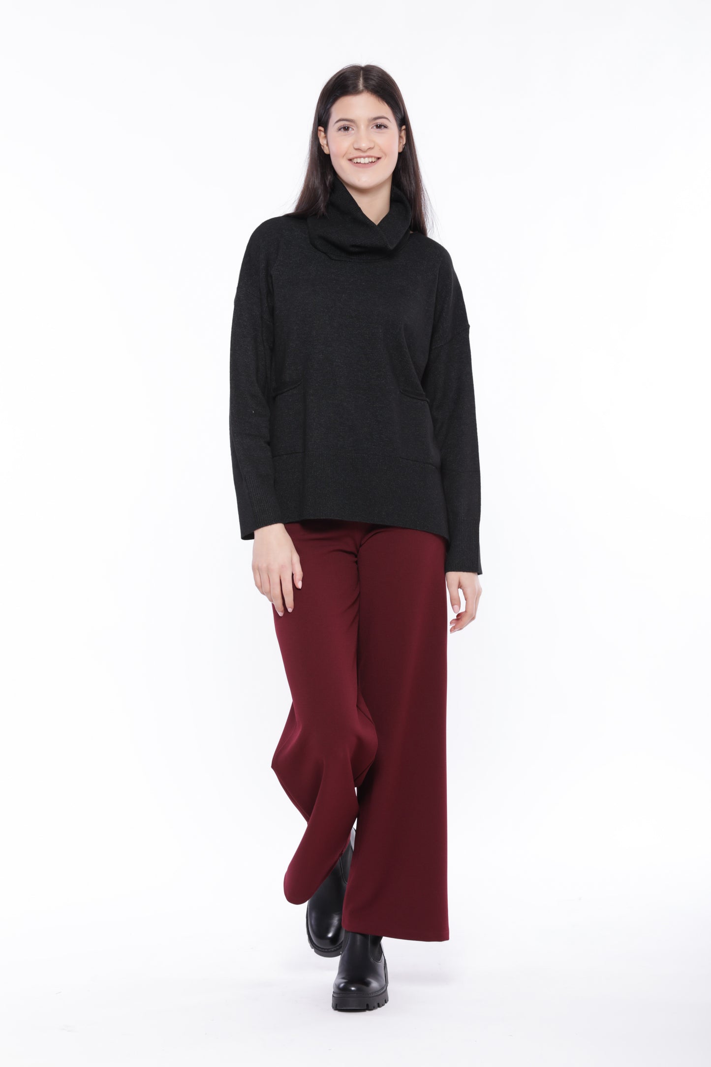 PANTALONE PALAZZO IN CREPE