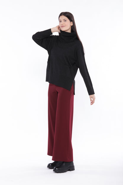 PANTALONE PALAZZO IN CREPE