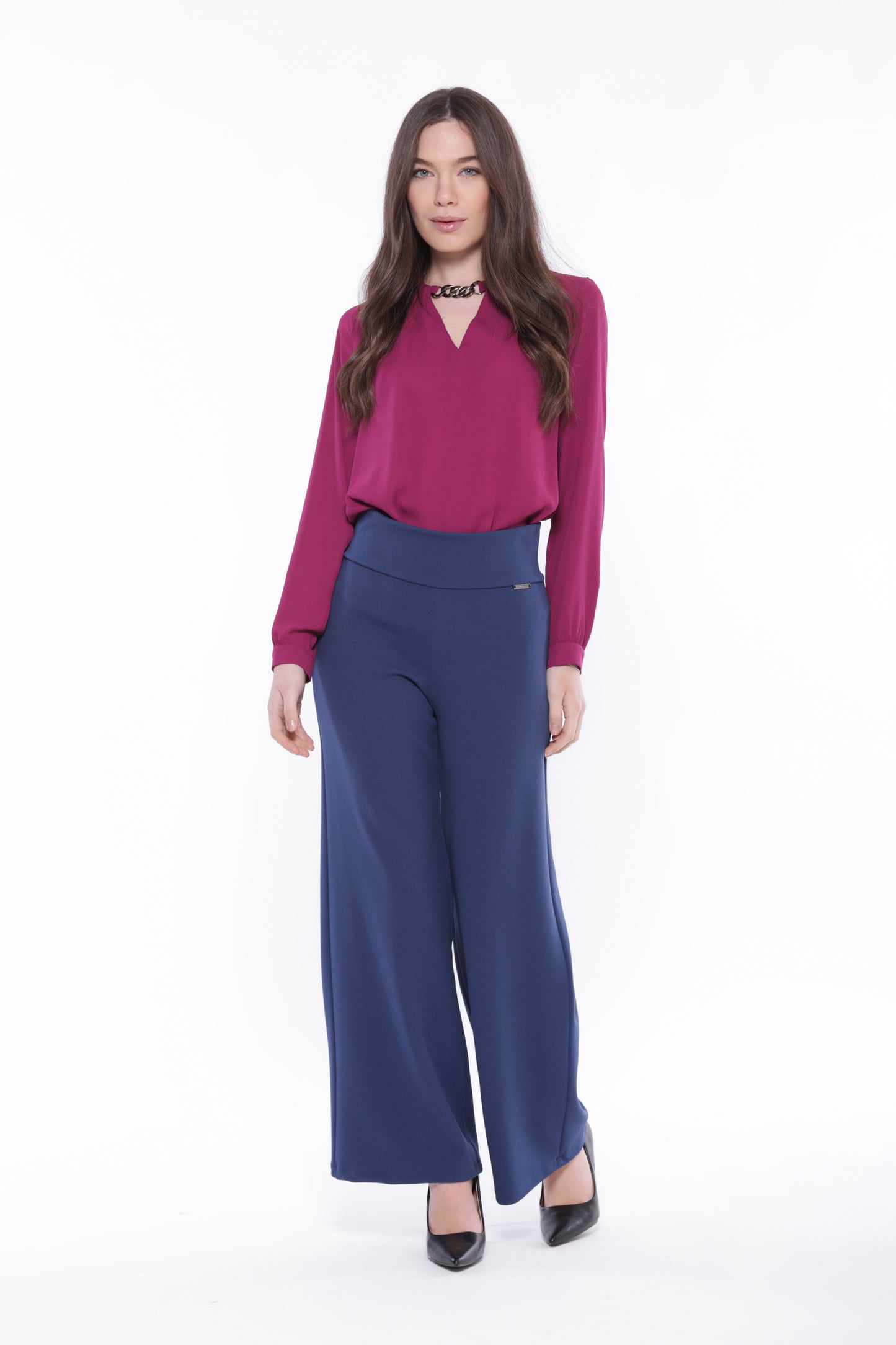 PANTALONE PALAZZO IN CREPE