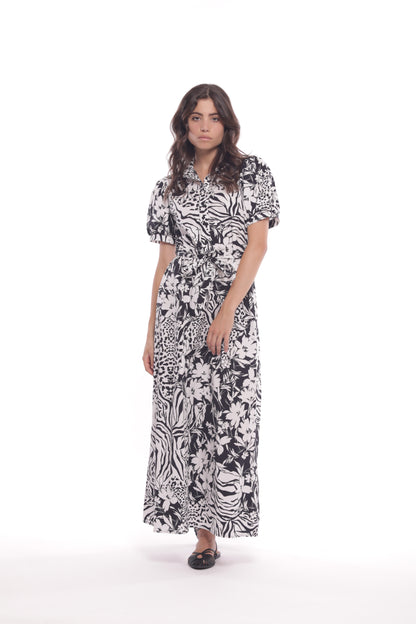 ABITO LUNGO FANTASIA FLOWER SKIN