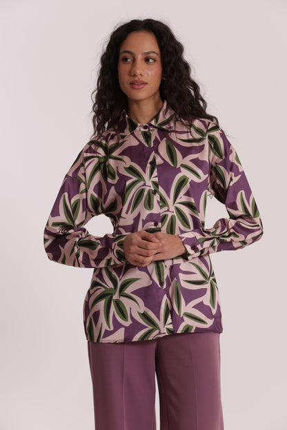 CAMICIA UOMO FANTASIA BOTANICA