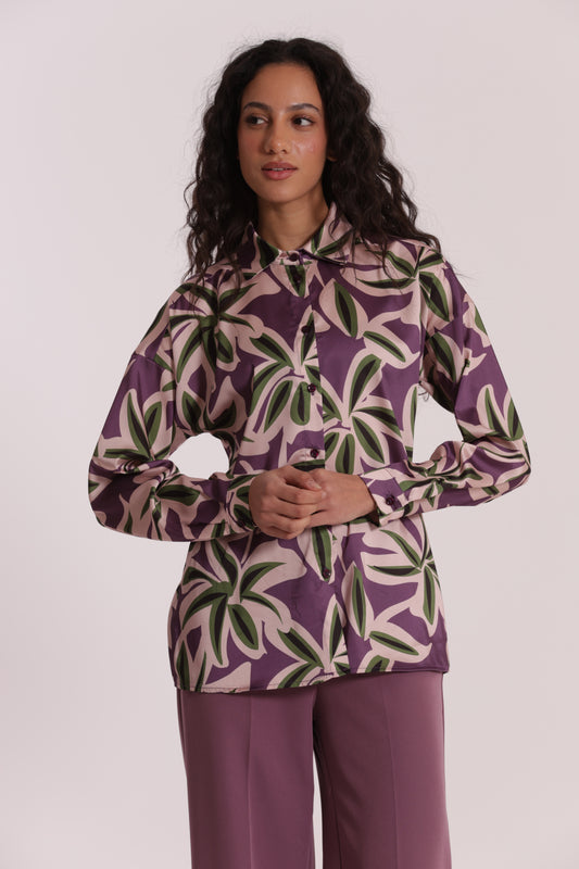 CAMICIA UOMO FANTASIA BOTANICA