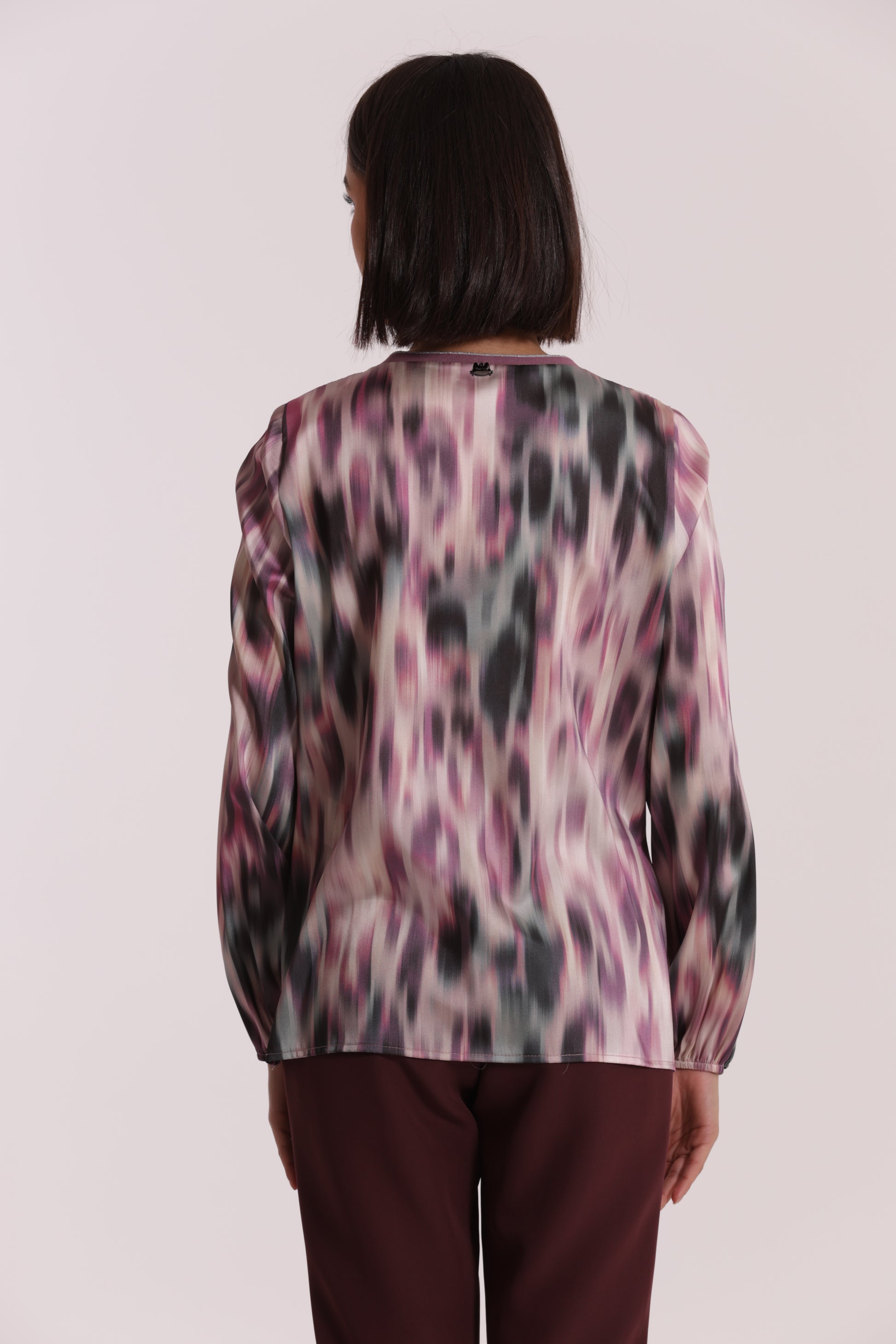 BLUSA SCOLLO A V IN LUREX FANTASIA FUSION
