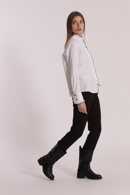 CAMICIA CON DETTAGLI ROUCHES