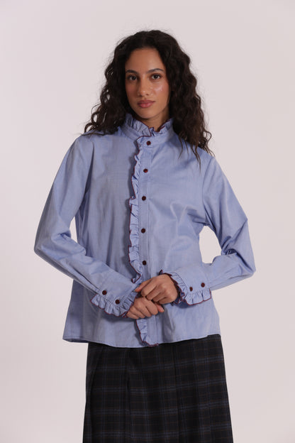 CAMICIA CON DETTAGLI ROUCHES