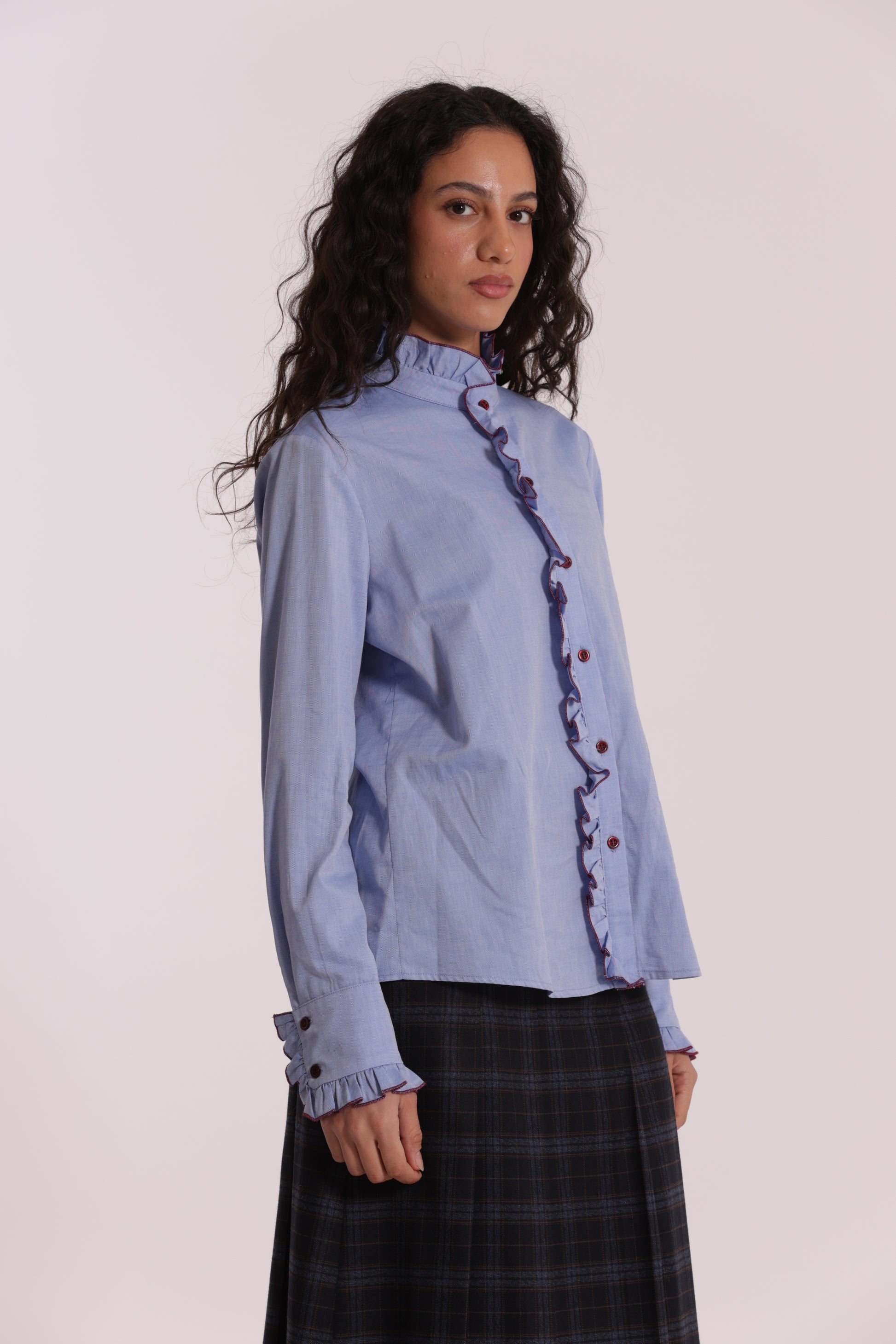 CAMICIA CON DETTAGLI ROUCHES