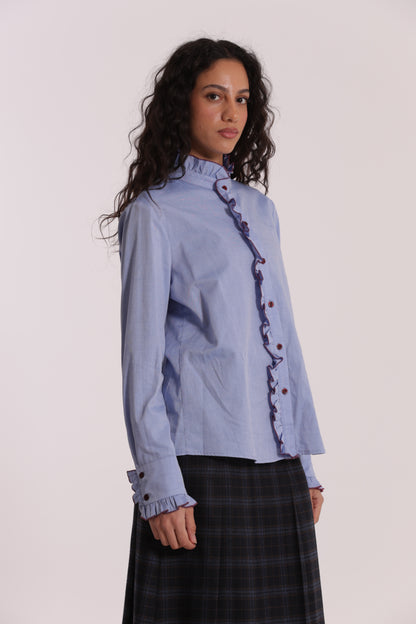 CAMICIA CON DETTAGLI ROUCHES
