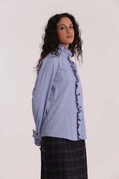 CAMICIA CON DETTAGLI ROUCHES
