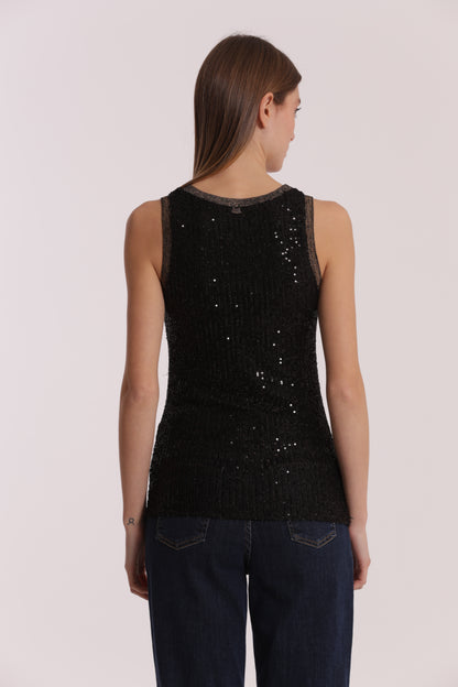 TOP DI PAILLETTES