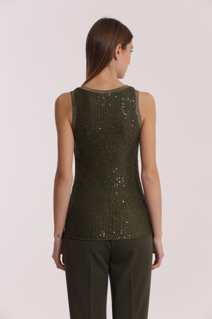 TOP DI PAILLETTES