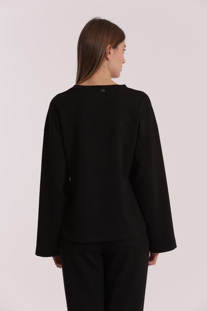 FELPA IN NEOPRENE CON PAILLETTES