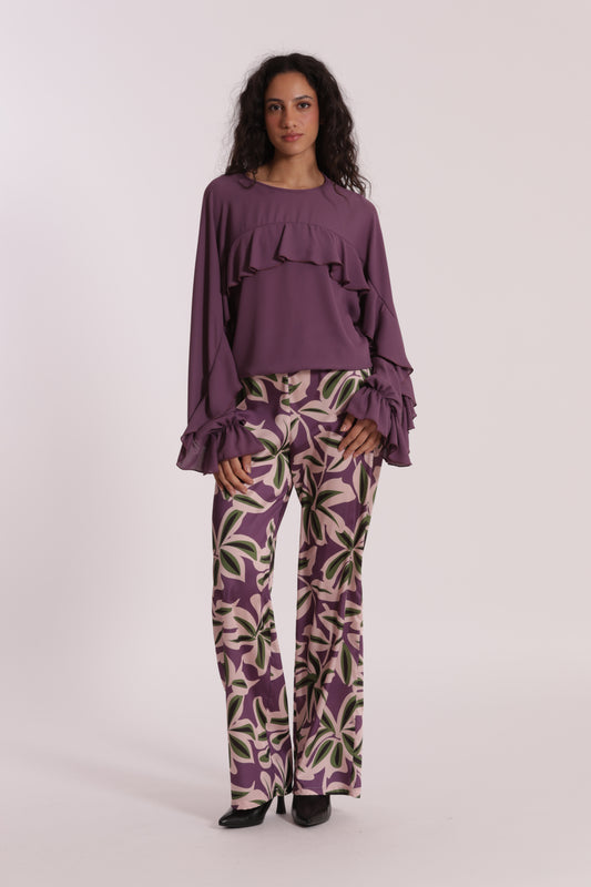 PANTALONE LUNGO FANTASIA BOTANICA