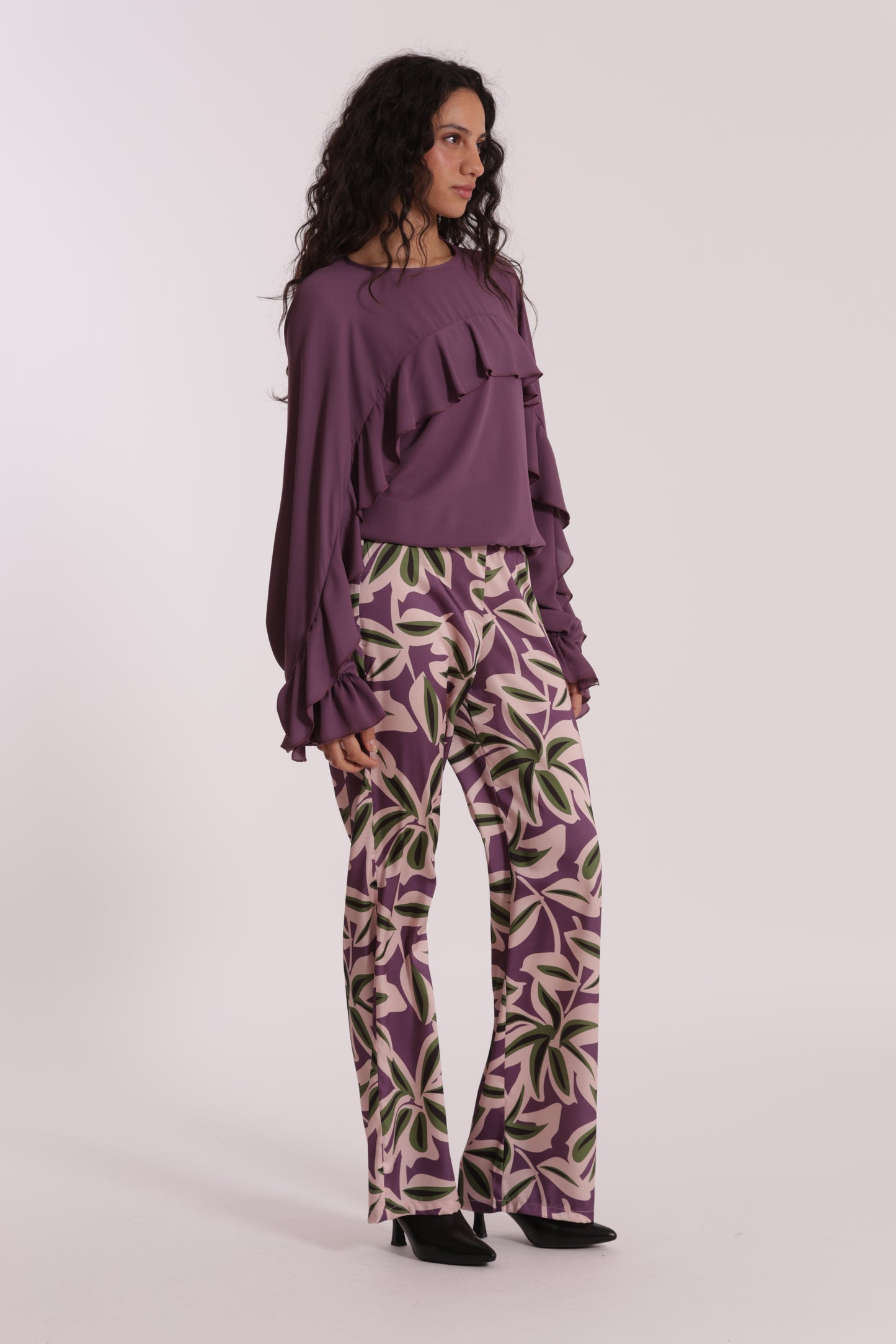 PANTALONE LUNGO FANTASIA BOTANICA