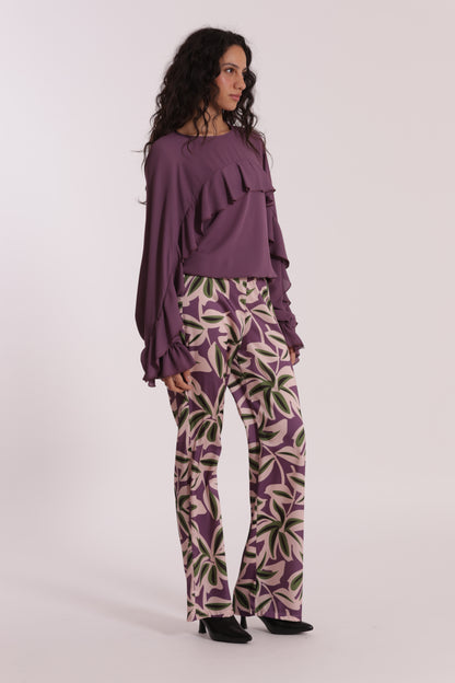 PANTALONE LUNGO FANTASIA BOTANICA