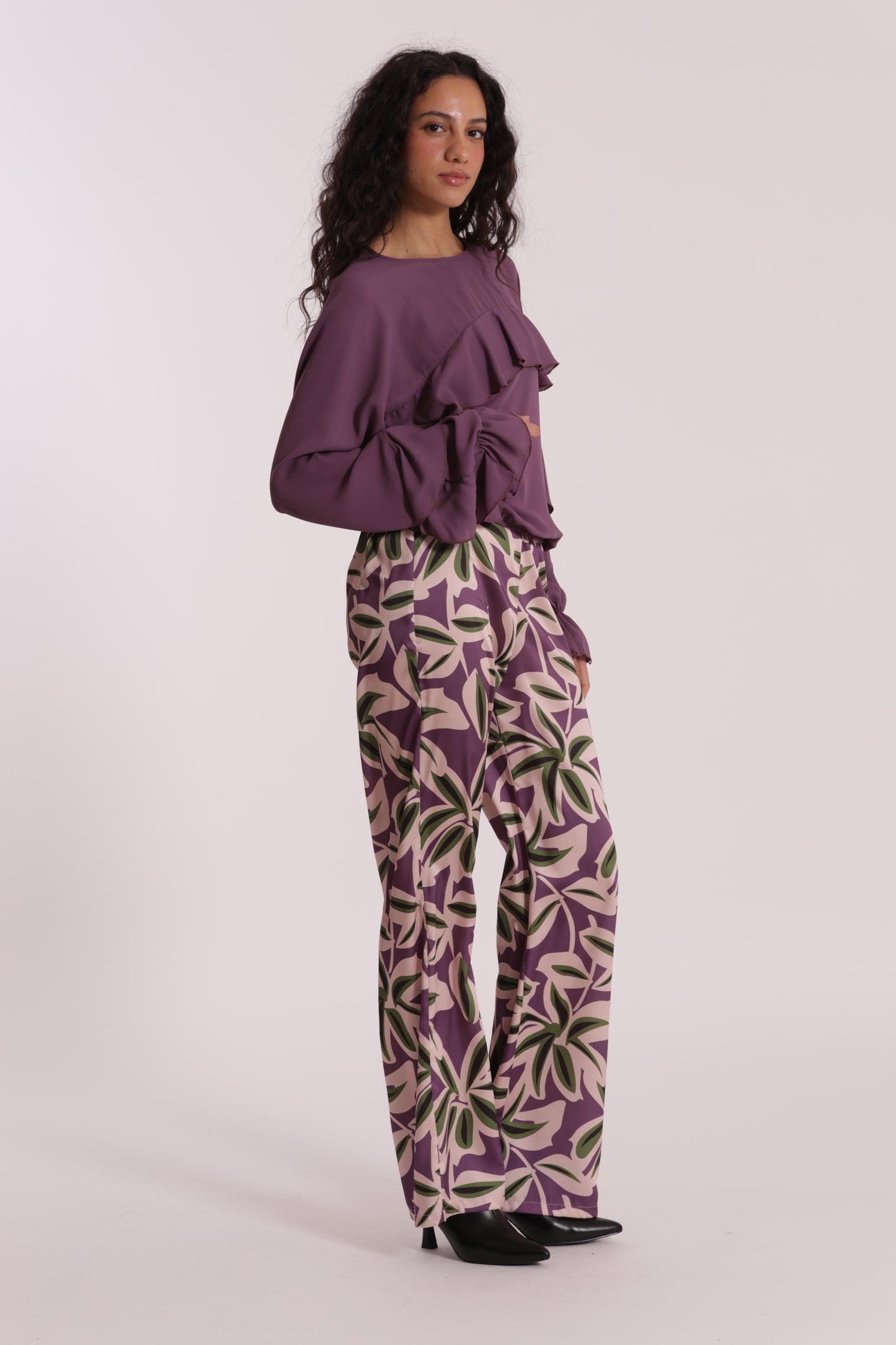 PANTALONE LUNGO FANTASIA BOTANICA