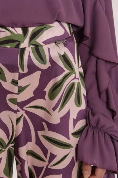 PANTALONE LUNGO FANTASIA BOTANICA