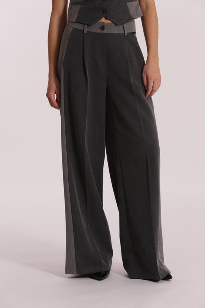 PANTALONE PALAZZO COLOR BLOCK