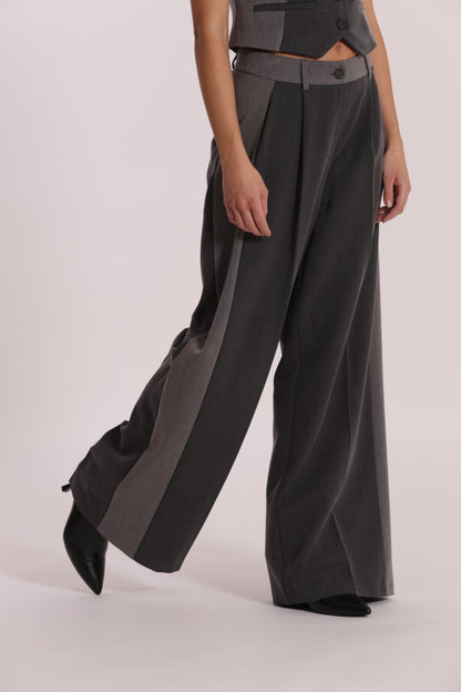 PANTALONE PALAZZO COLOR BLOCK