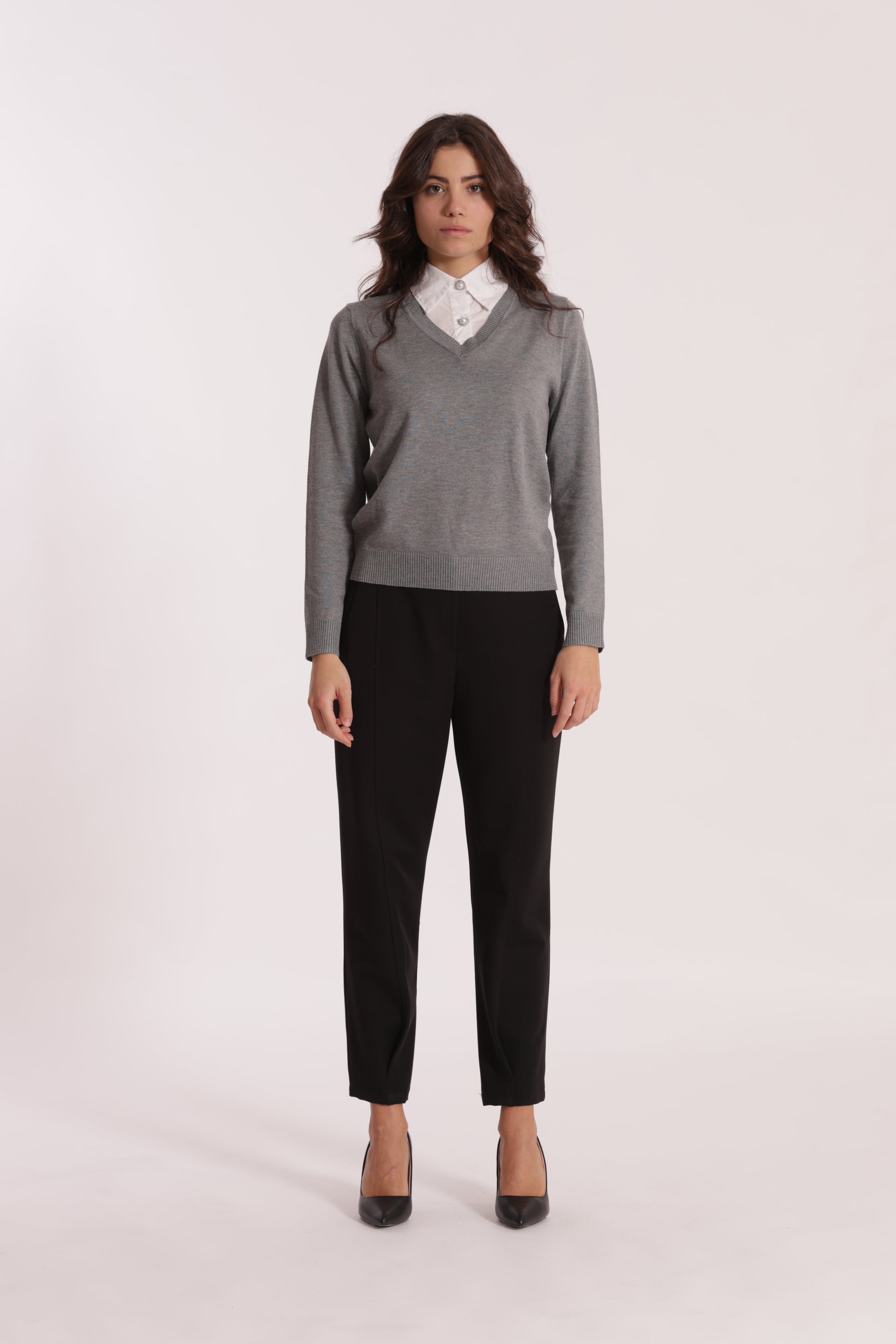 PANTALONE CARROTS IN POLYVISCOSA