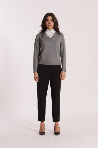 PANTALONE CARROTS IN POLYVISCOSA
