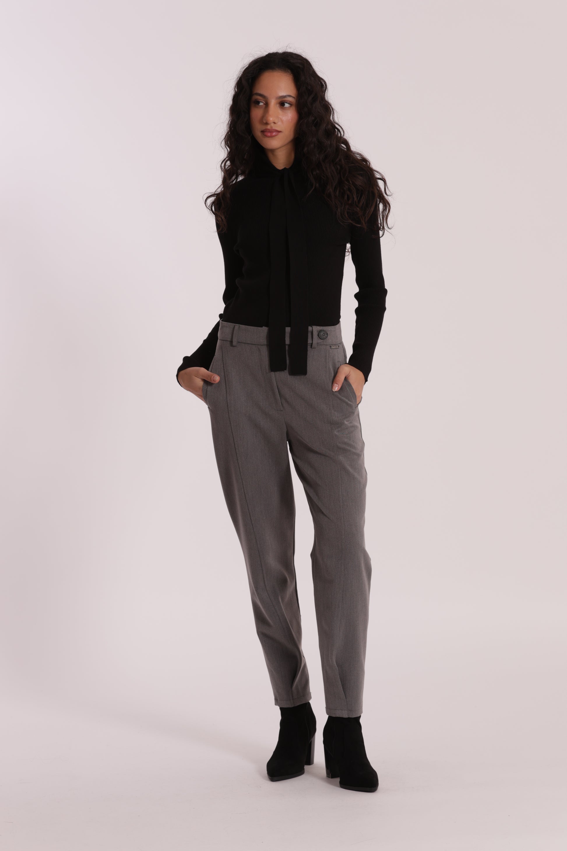 PANTALONE CARROTS IN POLYVISCOSA