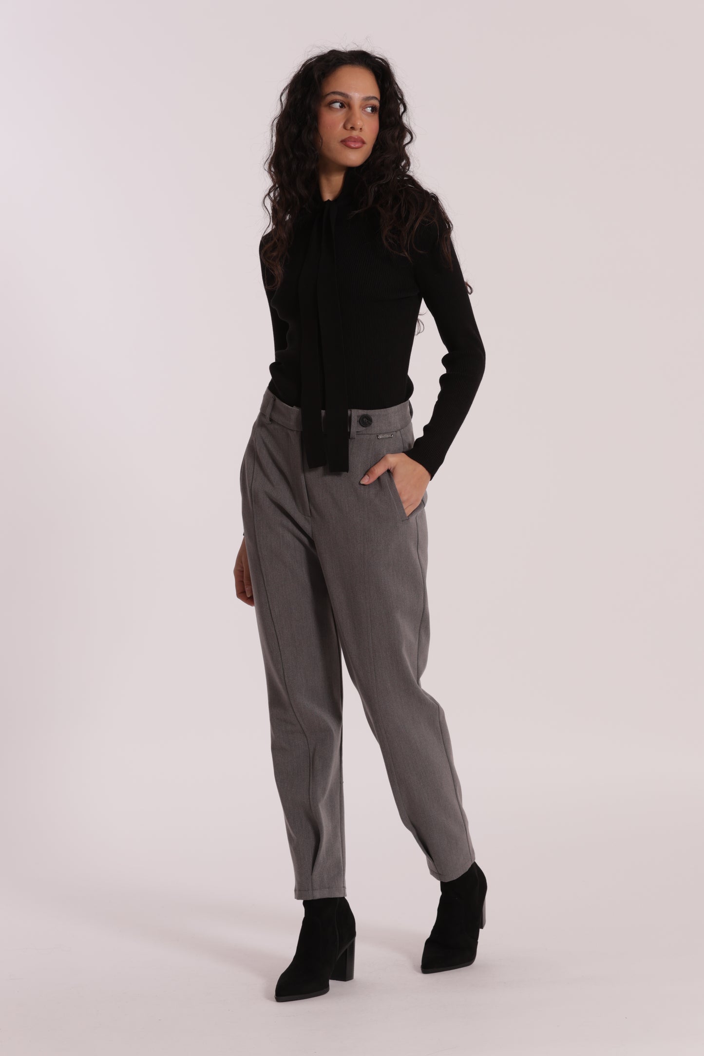 PANTALONE CARROTS IN POLYVISCOSA