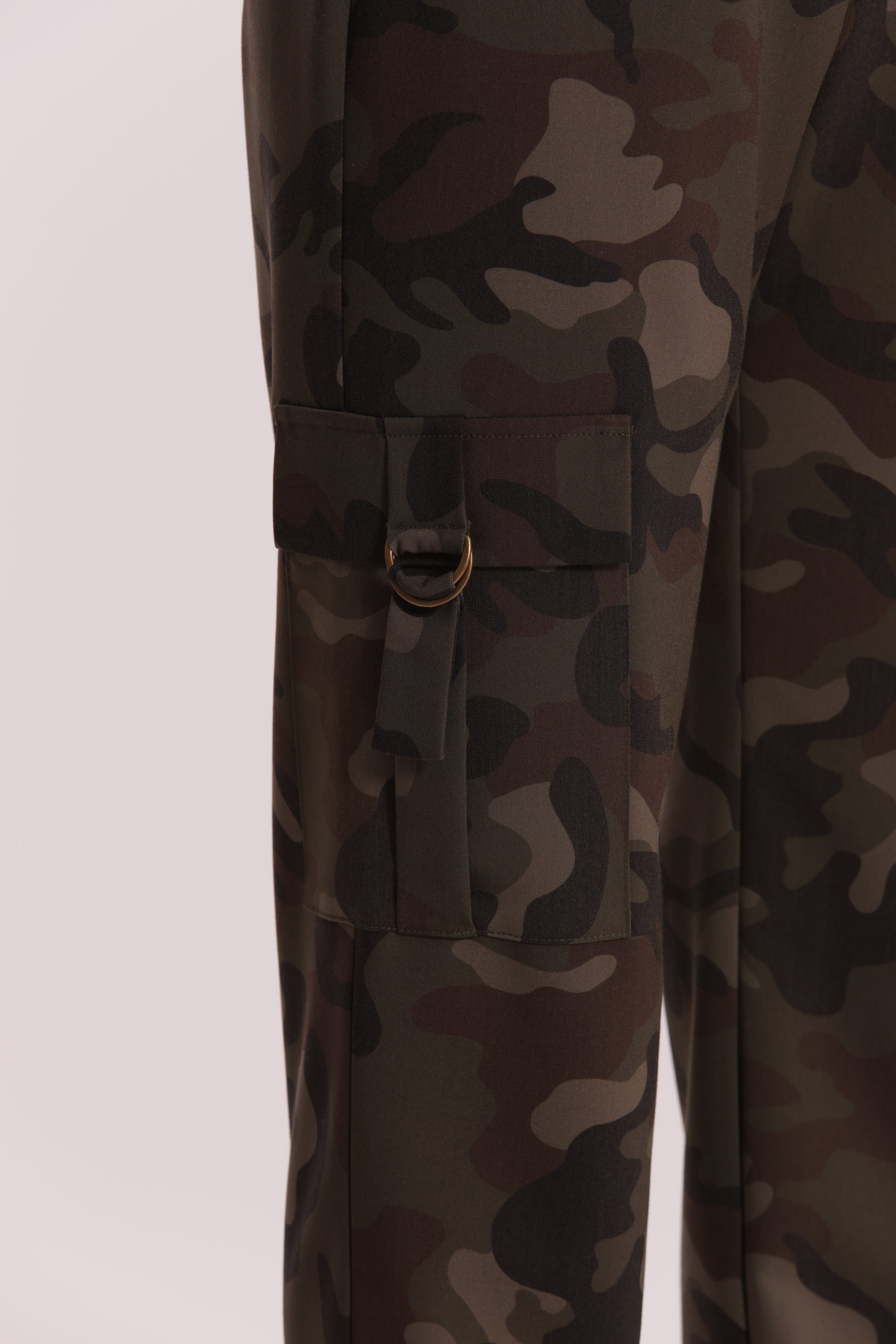 PANTALONE SIGARETTA ELASTICO DIETRO FANTASIA CAMOUFLAGE