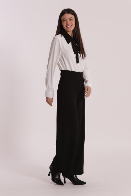 PANTALONE PALAZZO IN CREPE