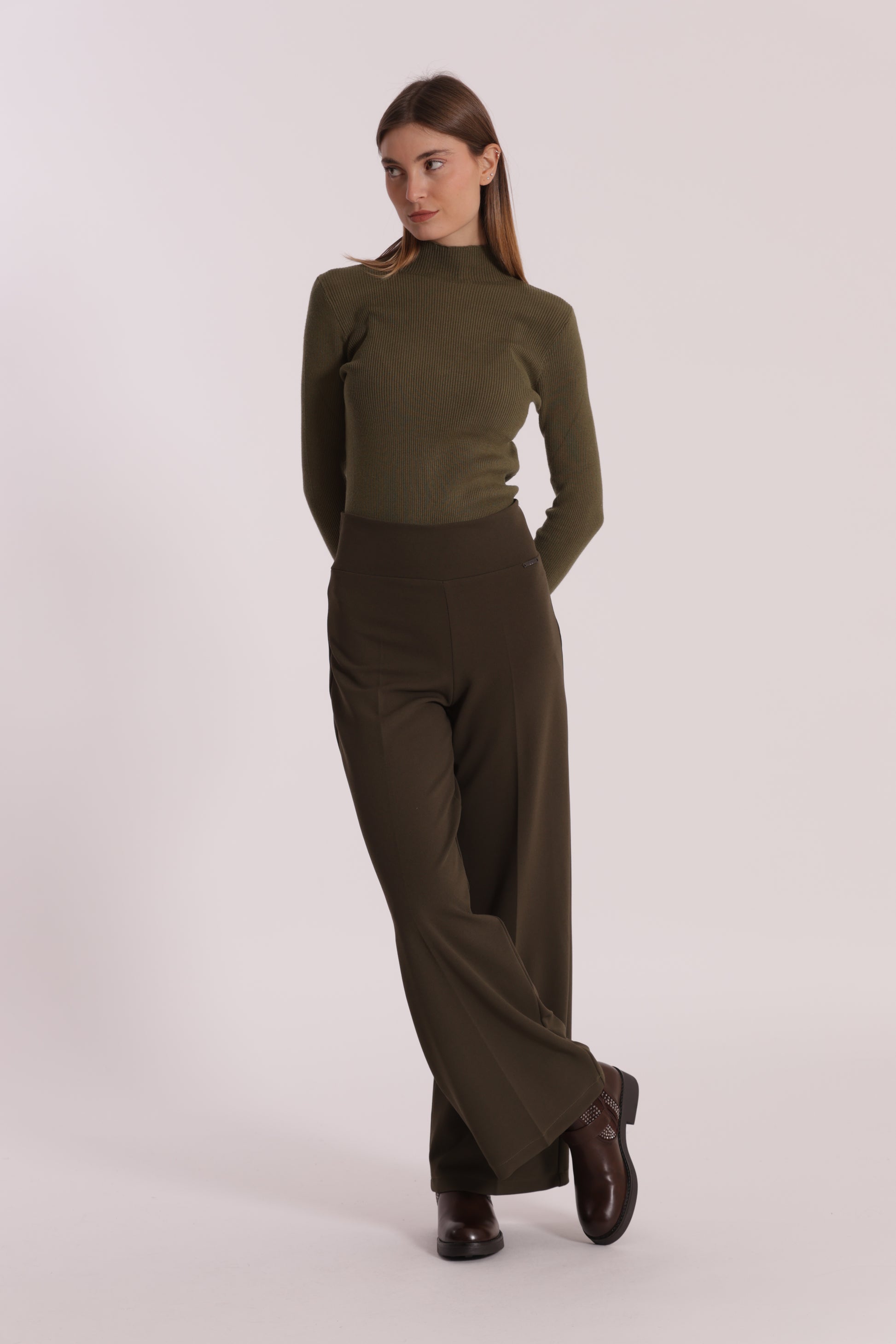 PANTALONE PALAZZO IN CREPE