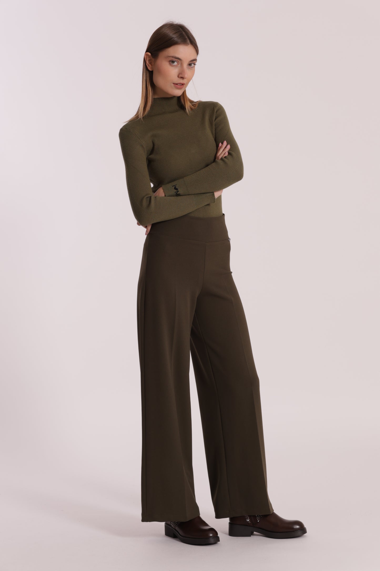 PANTALONE PALAZZO IN CREPE