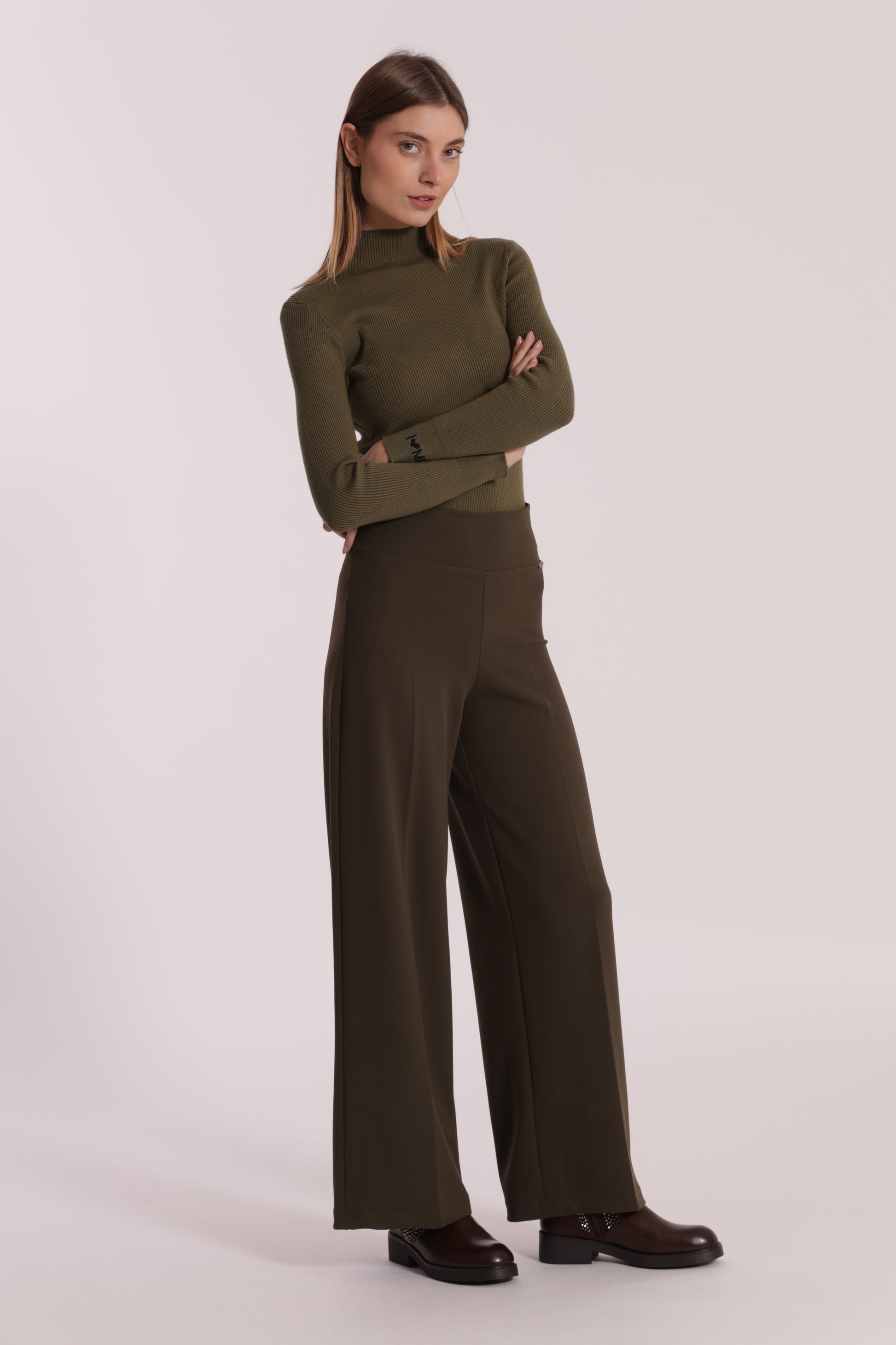 PANTALONE PALAZZO IN CREPE