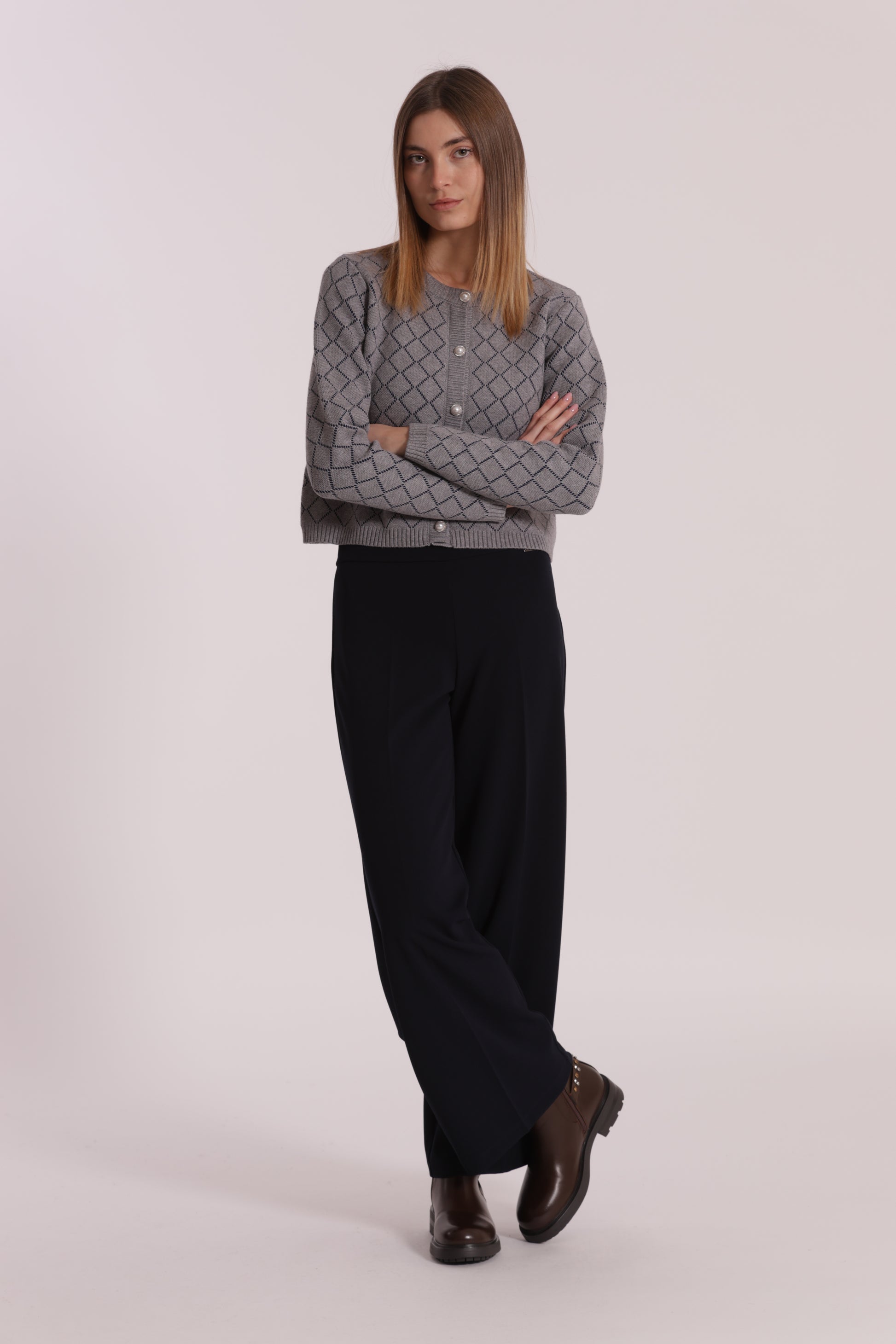 PANTALONE PALAZZO IN CREPE