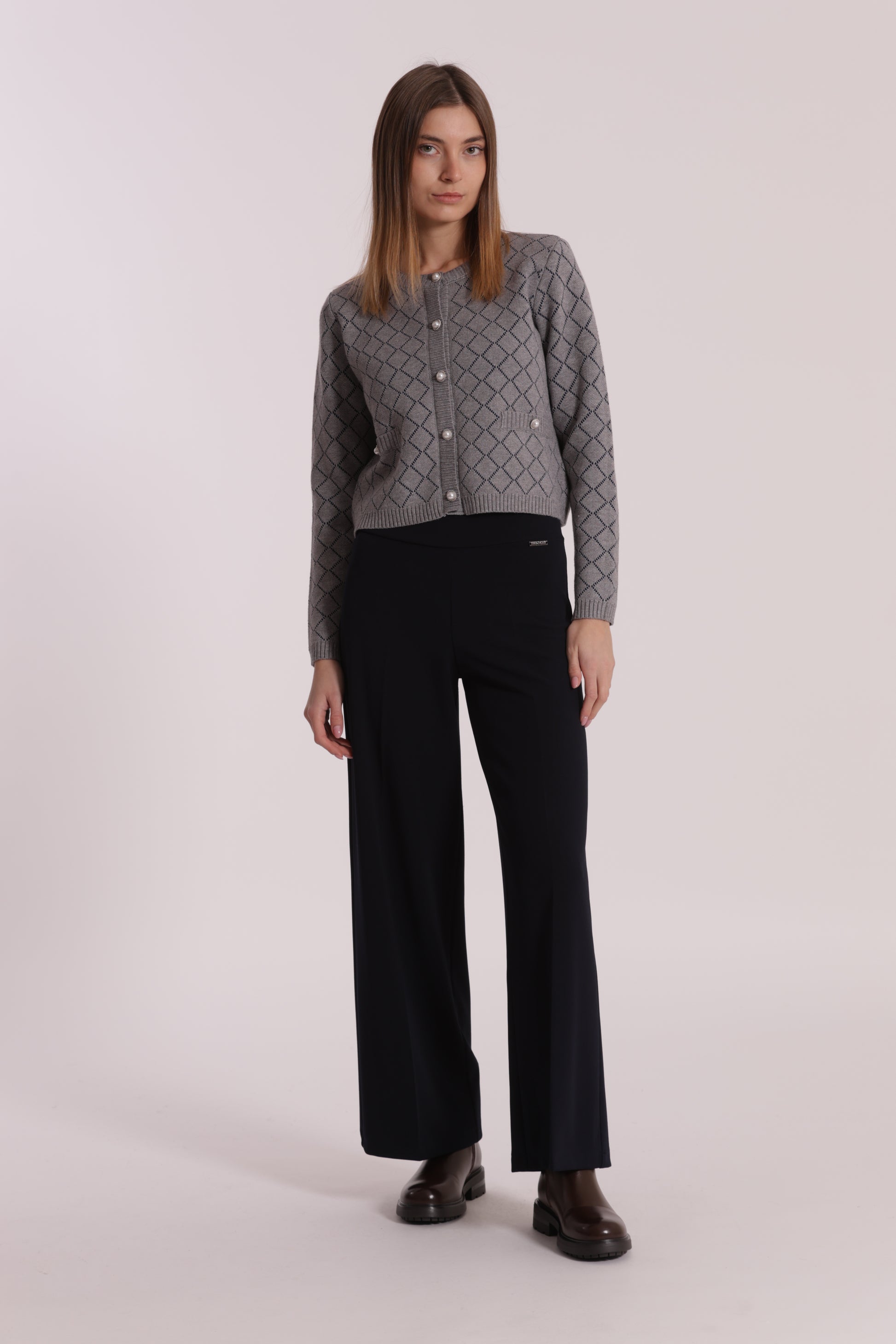PANTALONE PALAZZO IN CREPE