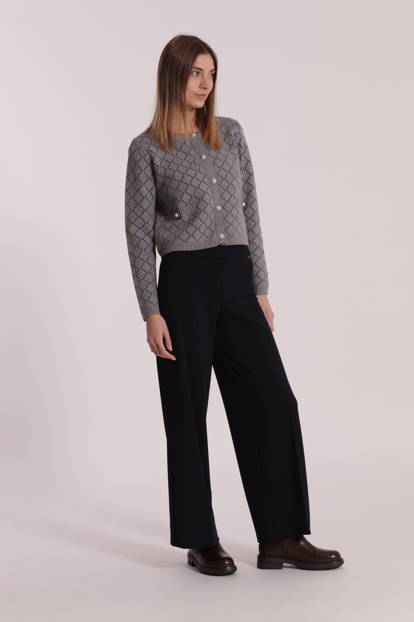 PANTALONE PALAZZO IN CREPE