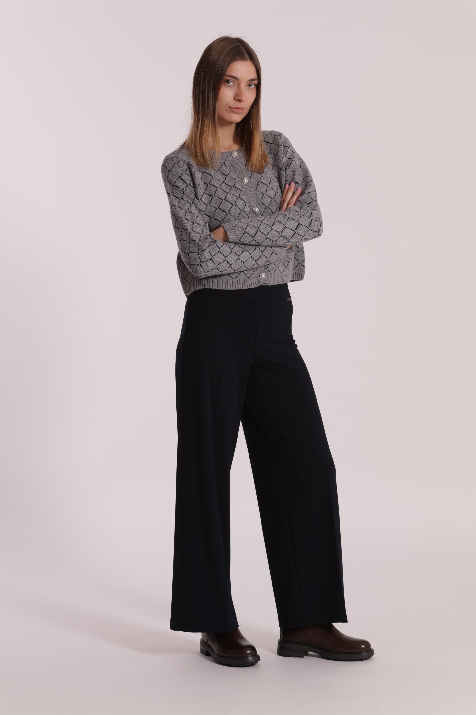 PANTALONE PALAZZO IN CREPE