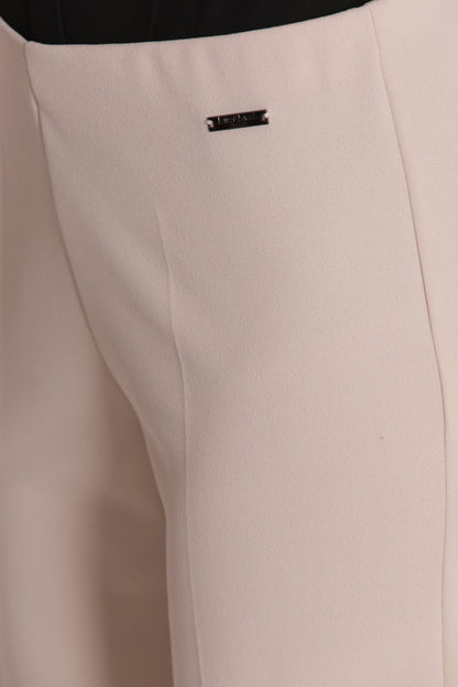 PANTALONE CROPPED CON RISVOLTO IN CREPE
