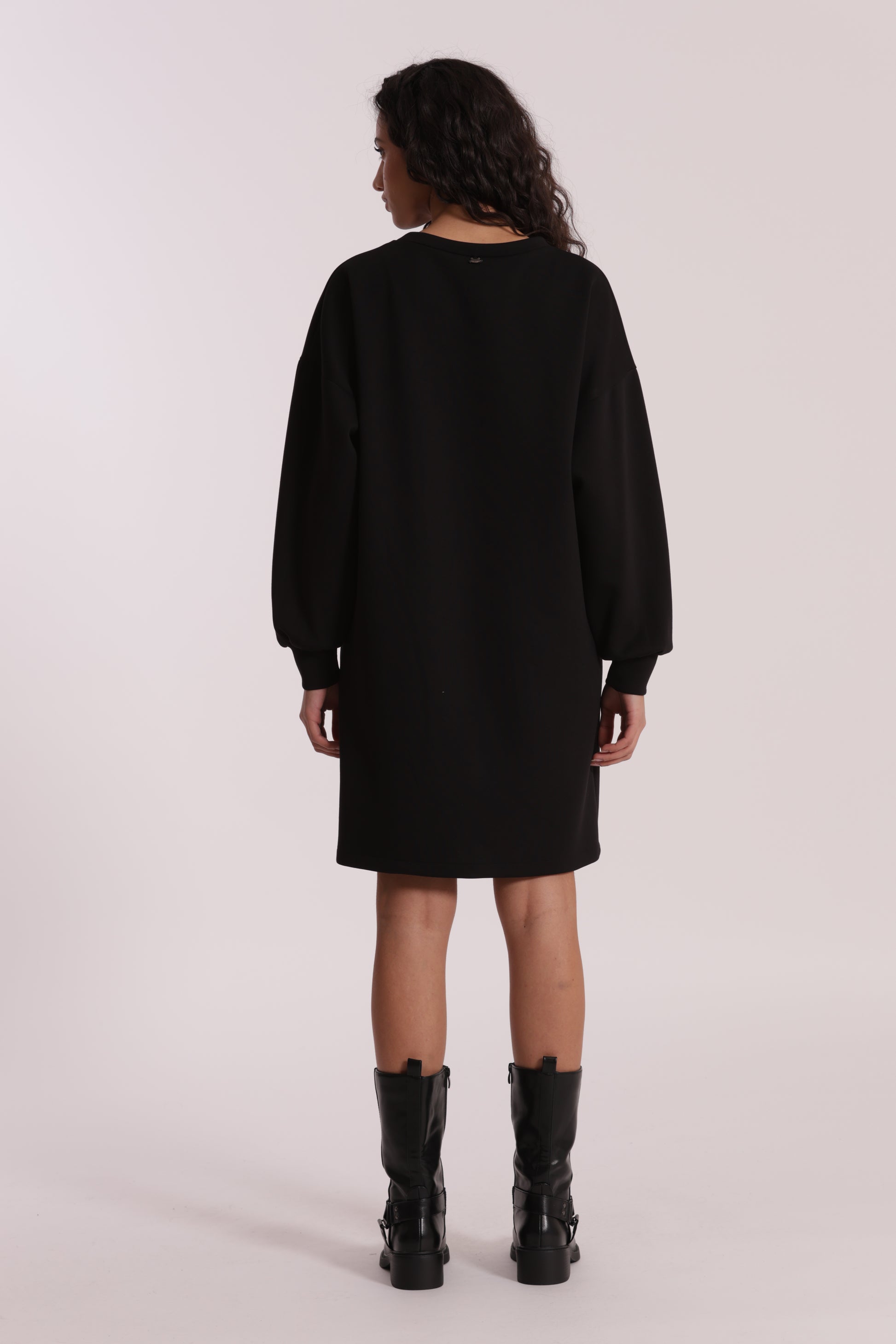 ABITO CORTO IN NEOPRENE CON PAILLETTES