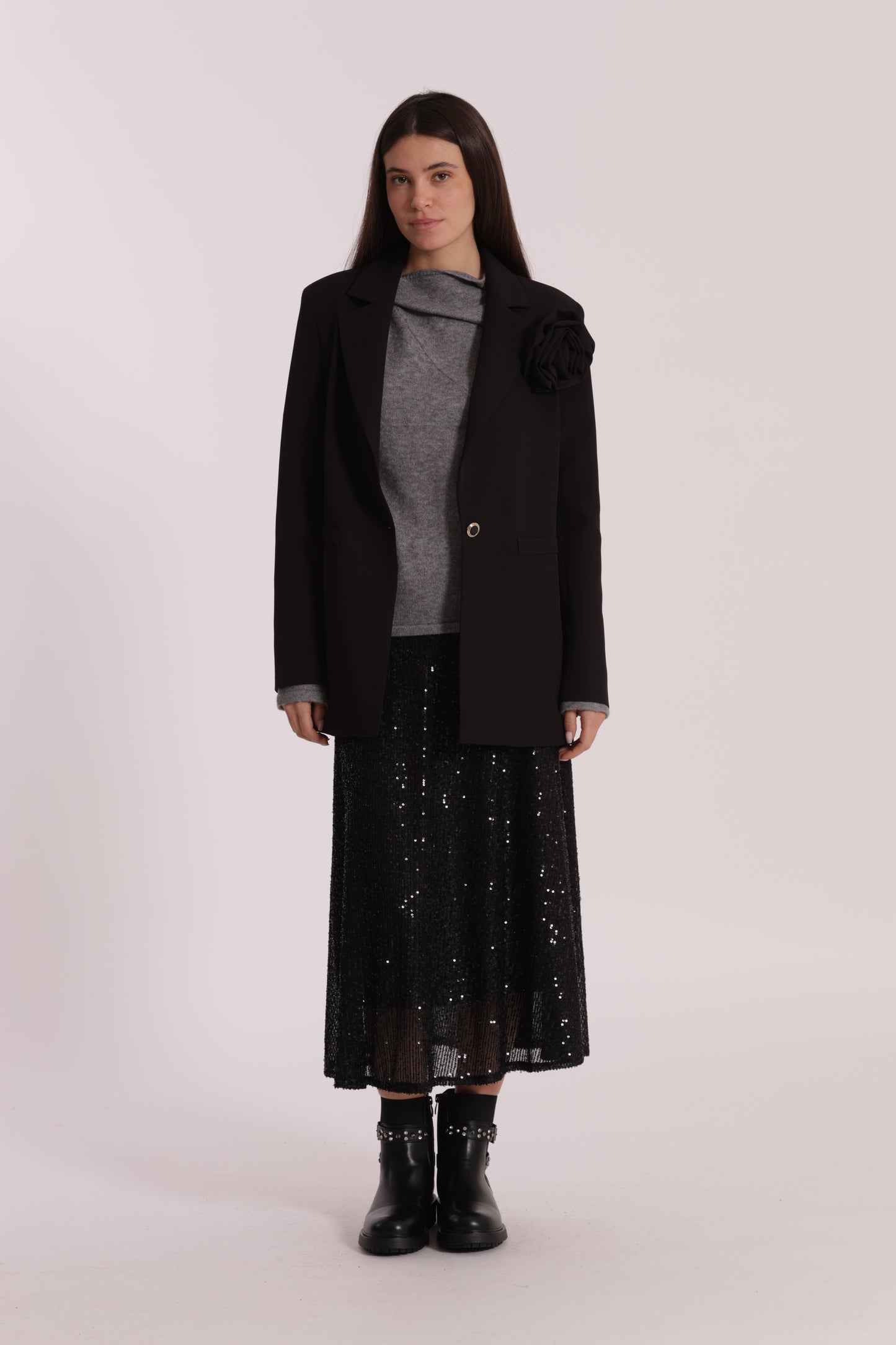 GONNA LONGUETTE IN PAILLETTES