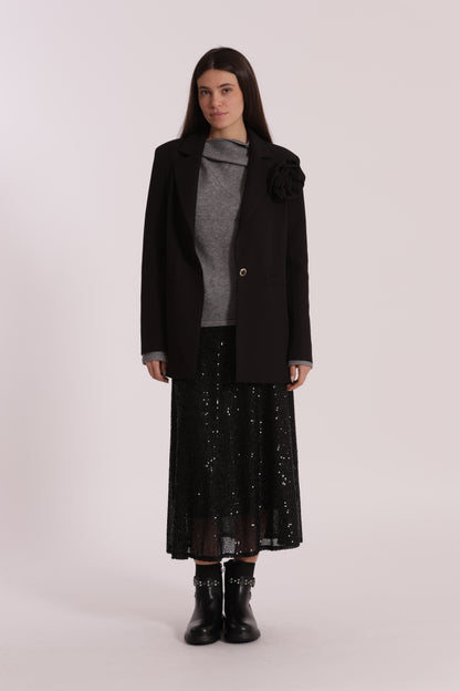 GONNA LONGUETTE IN PAILLETTES