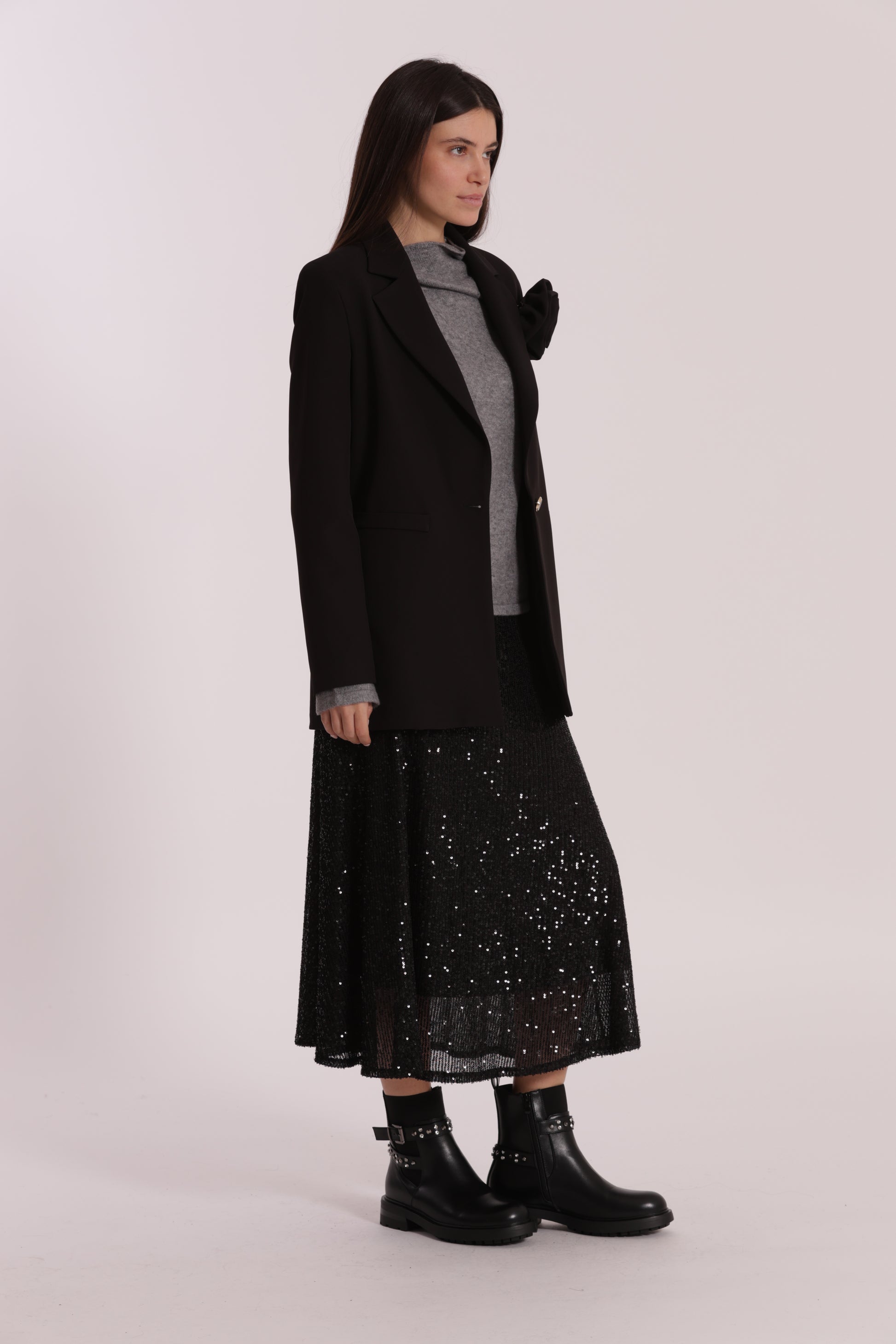 GONNA LONGUETTE IN PAILLETTES