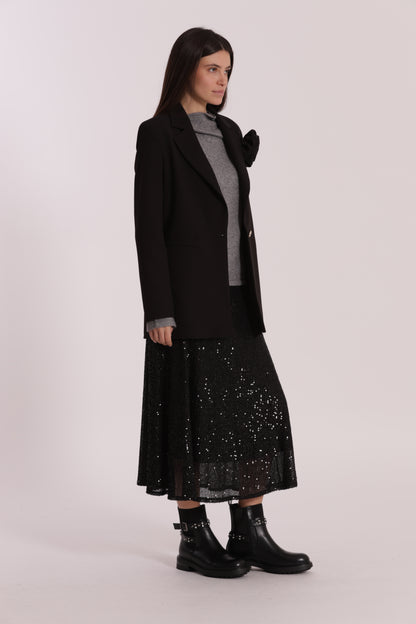 GONNA LONGUETTE IN PAILLETTES