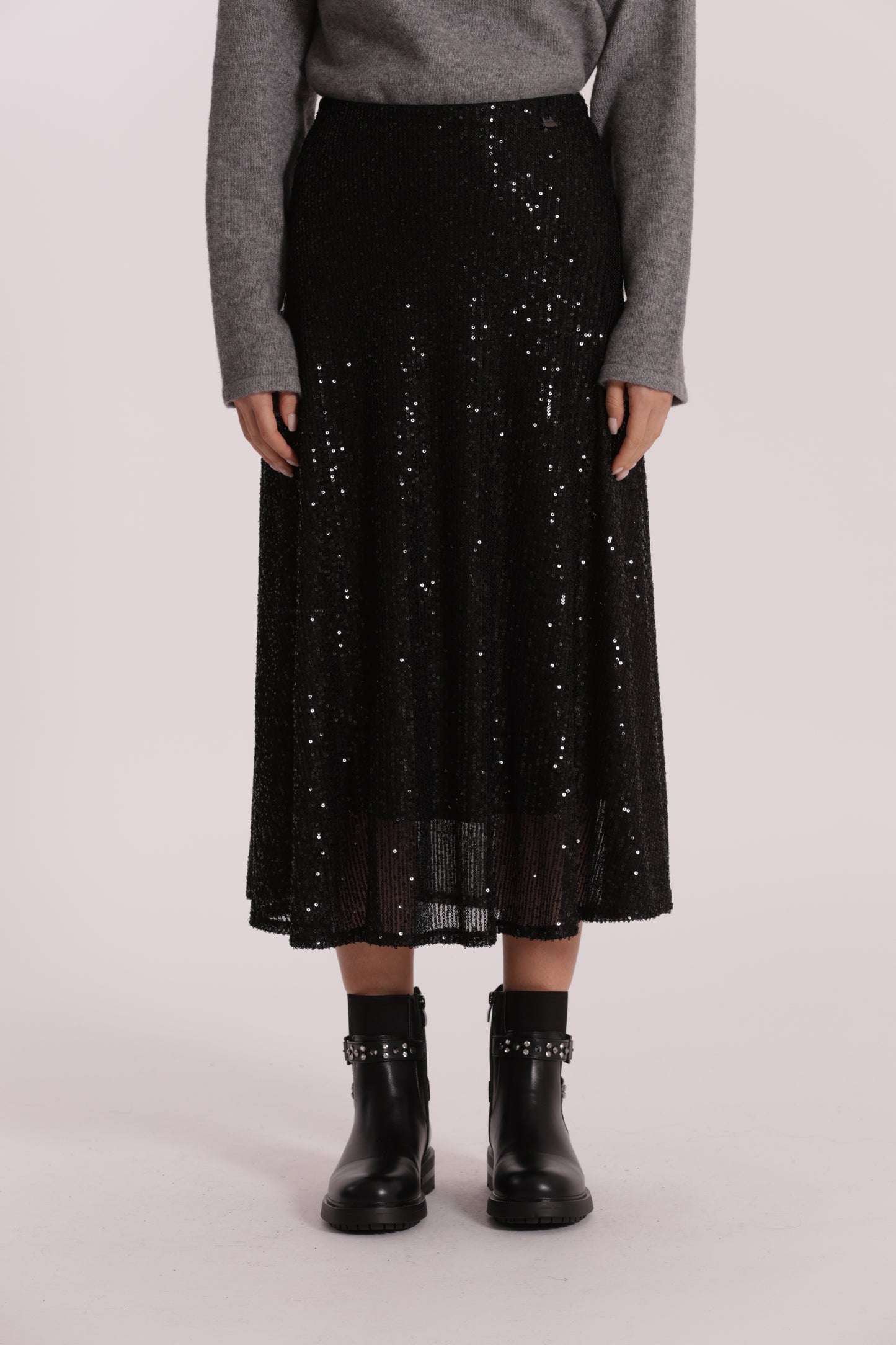 GONNA LONGUETTE IN PAILLETTES