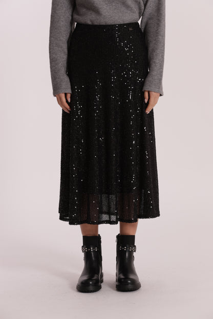 GONNA LONGUETTE IN PAILLETTES