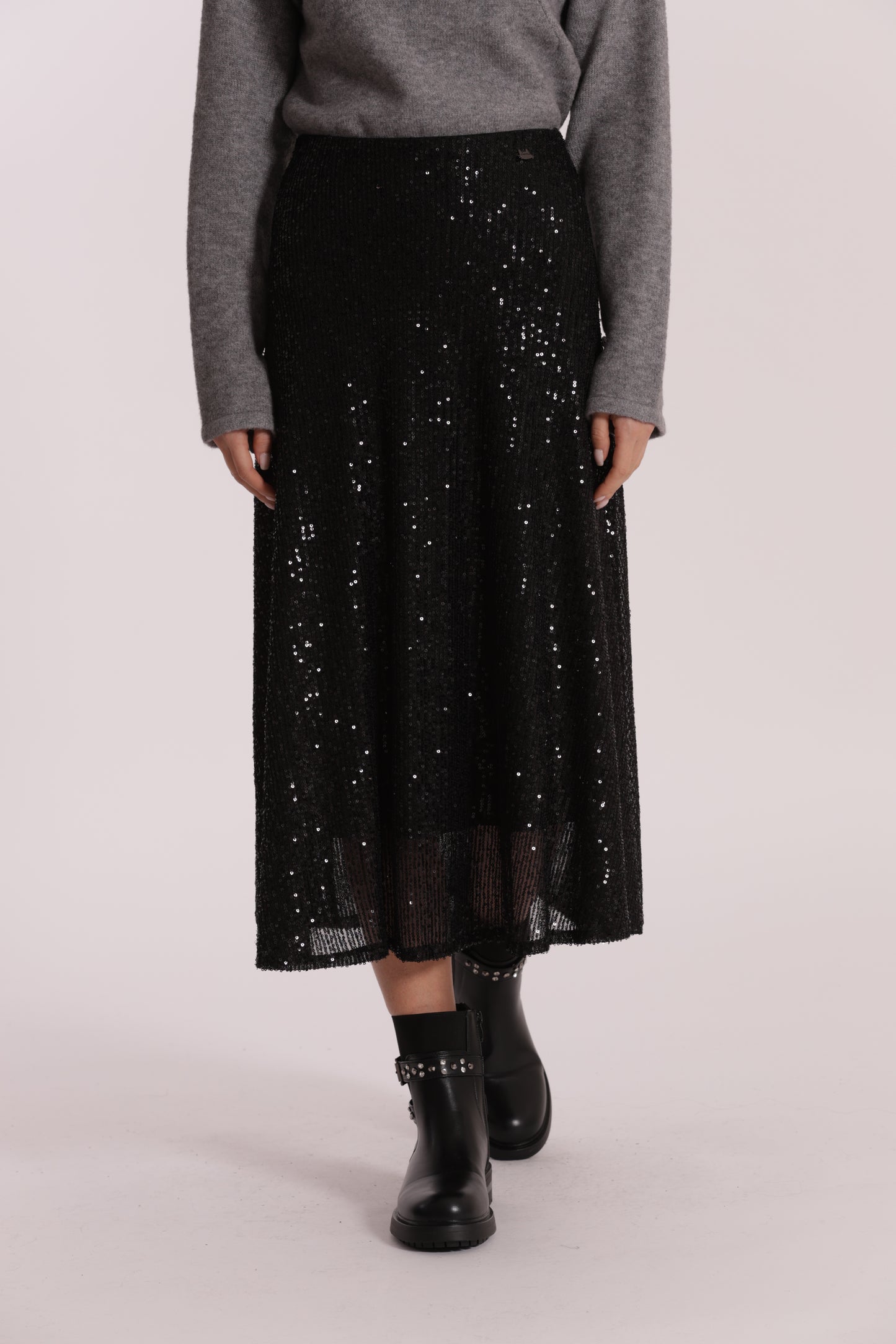 GONNA LONGUETTE IN PAILLETTES