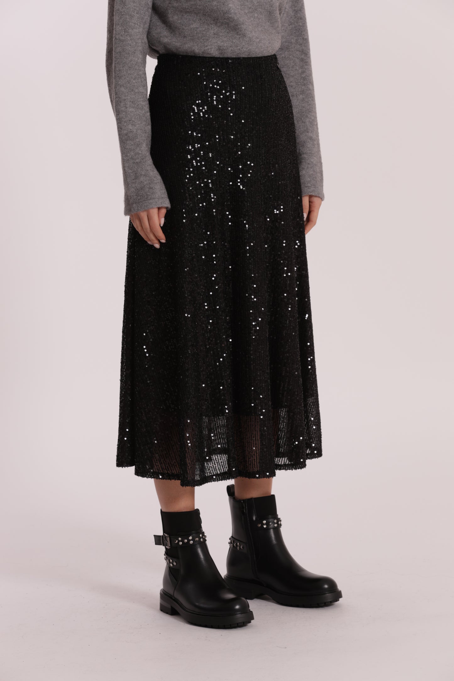 GONNA LONGUETTE IN PAILLETTES