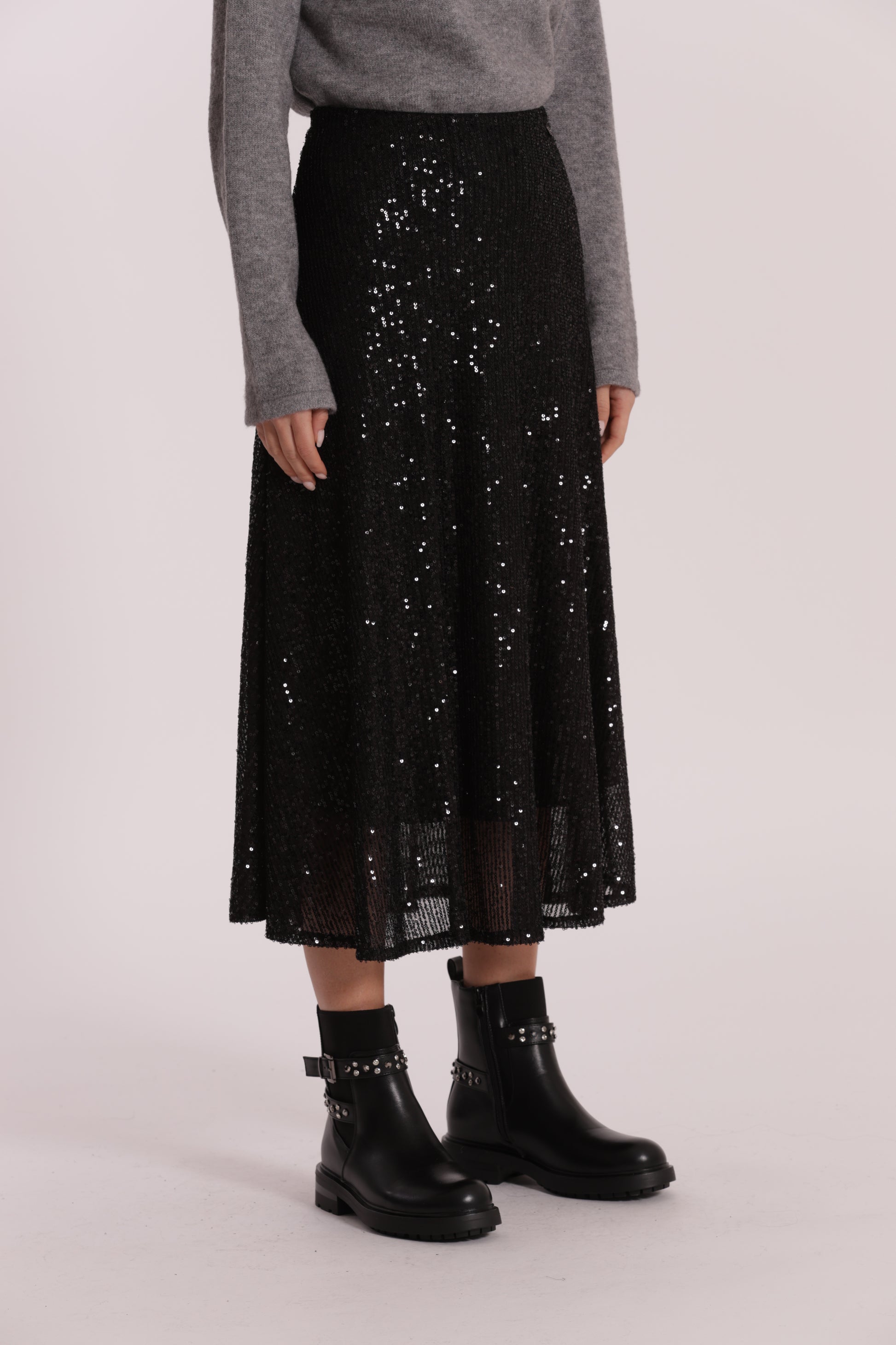 GONNA LONGUETTE IN PAILLETTES