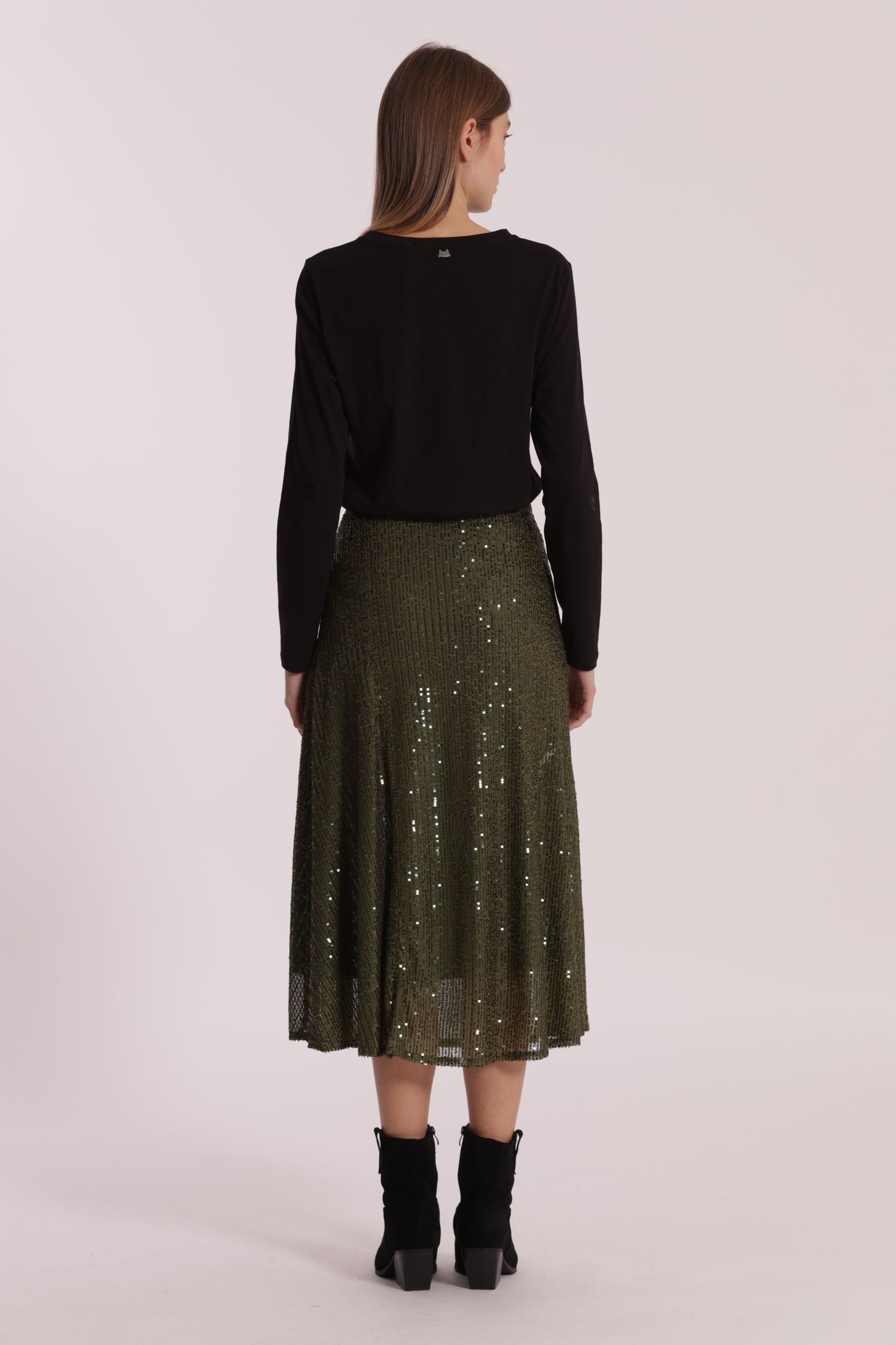 GONNA LONGUETTE IN PAILLETTES